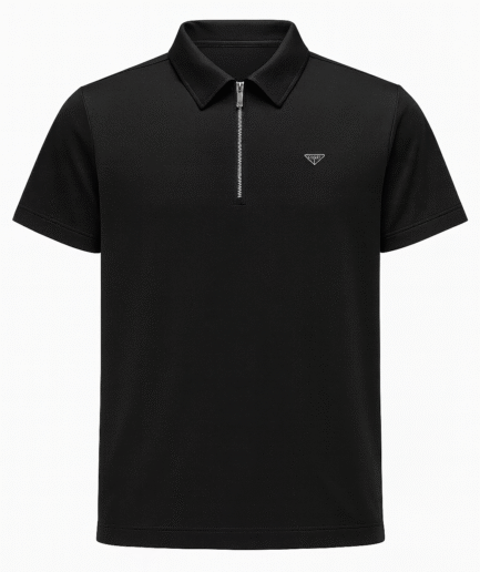 Premium Pr@da Drifit Imported Black Tshirt