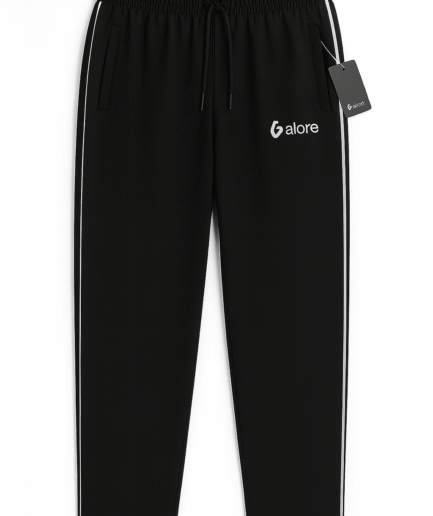 Galore Black Single Jersey Cotton Trouser