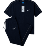 Nke Blue - Single Jersy Tracksuit Set (T-Shirt & Trouser)