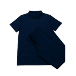 Premium Pr@da Drifit Imported Royal Blue Tracksuit Set (Polo T-Shirt & Trouser)