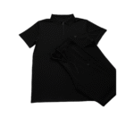 Premium Pr@da Drifit Imported Black Tracksuit Set (Polo T-Shirt & Trouser)