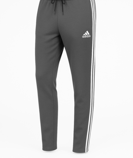 Ada Grey Dri Fit 3-Stripes Slim-Fit Trouser