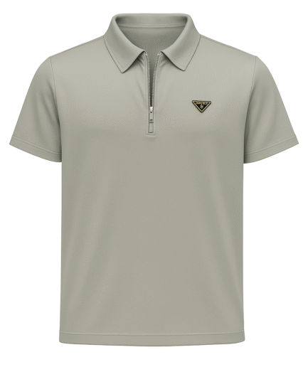 Premium Pr@da Drifit Imported Light Grey Tshirt