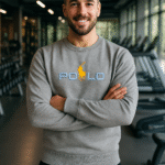 Haider Grey Cotton Fleece Embossed Signature Sweatshirt