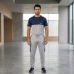 Drifit Micro Summer Tracksuit - Grey & Navy Blue