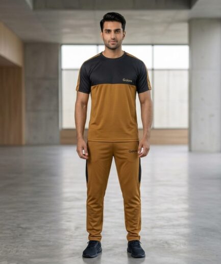 Drifit Micro Summer Tracksuit - Mustard & Black